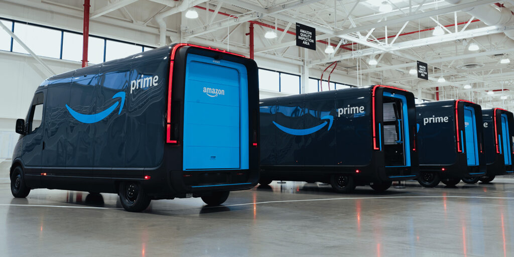 Amazon Is Beginning To Deliver Packages With Rivian Electric Vans