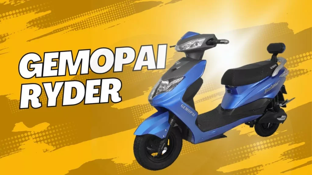 Gemopai Ryder Electric Scooter Price Features And Specifications