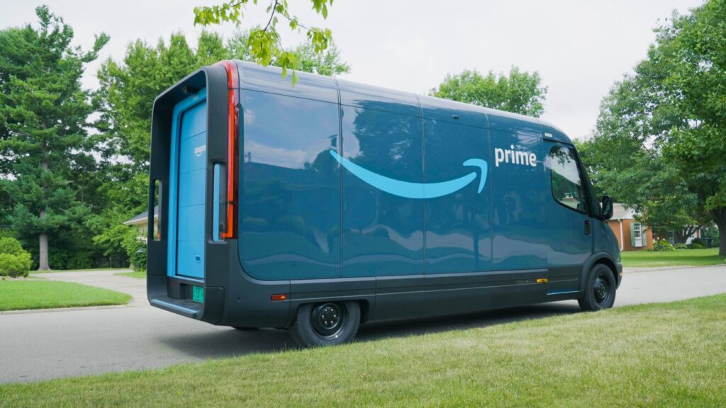 Amazon Is Beginning To Deliver Packages With Rivian Electric Vans